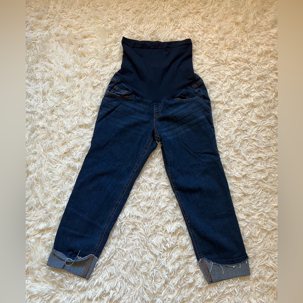 Cropped Maternity Jeans